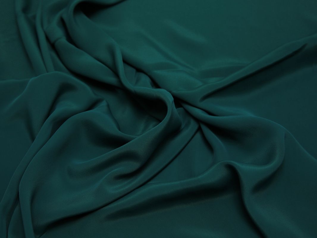 Блузочная ткань темно-зеленая - фото 5
