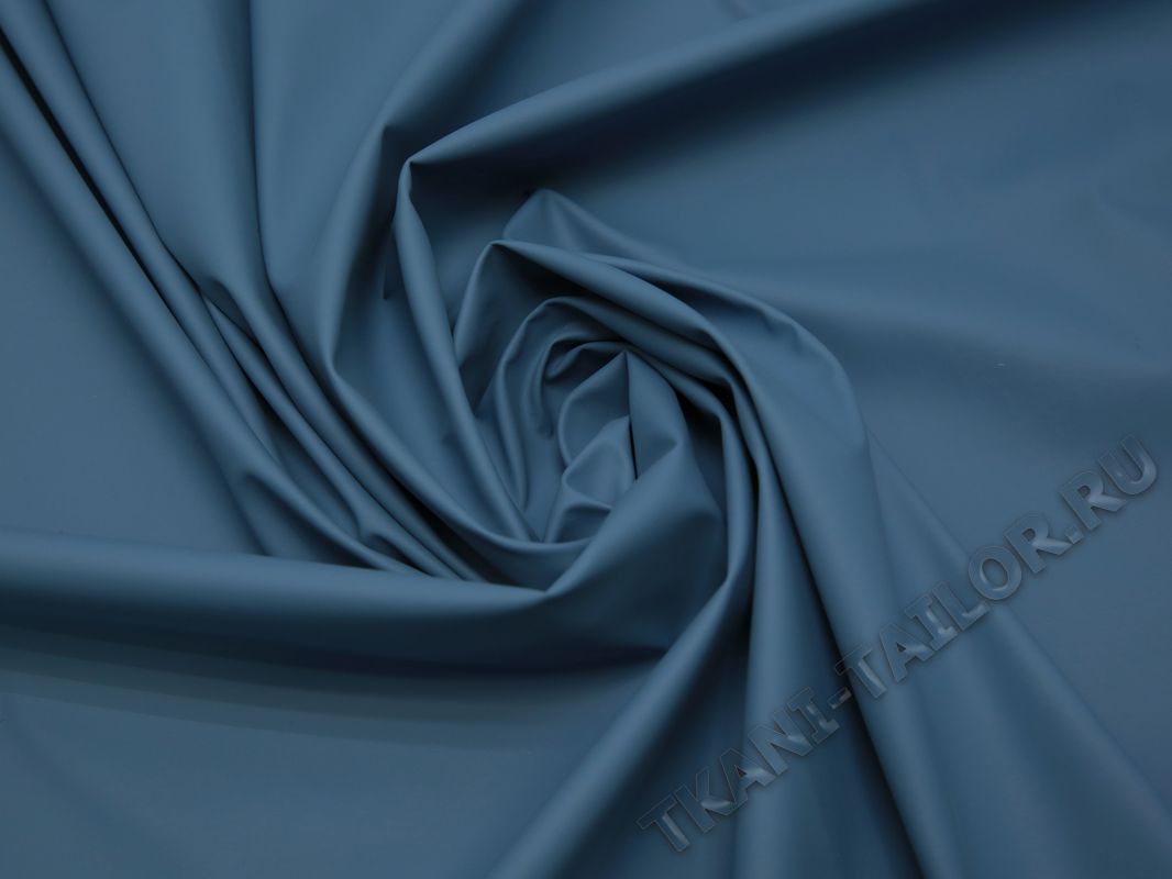 Курточная ткань с пропиткой голубая - фото 4