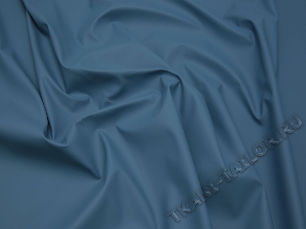 Курточная ткань с пропиткой голубая - фото 5