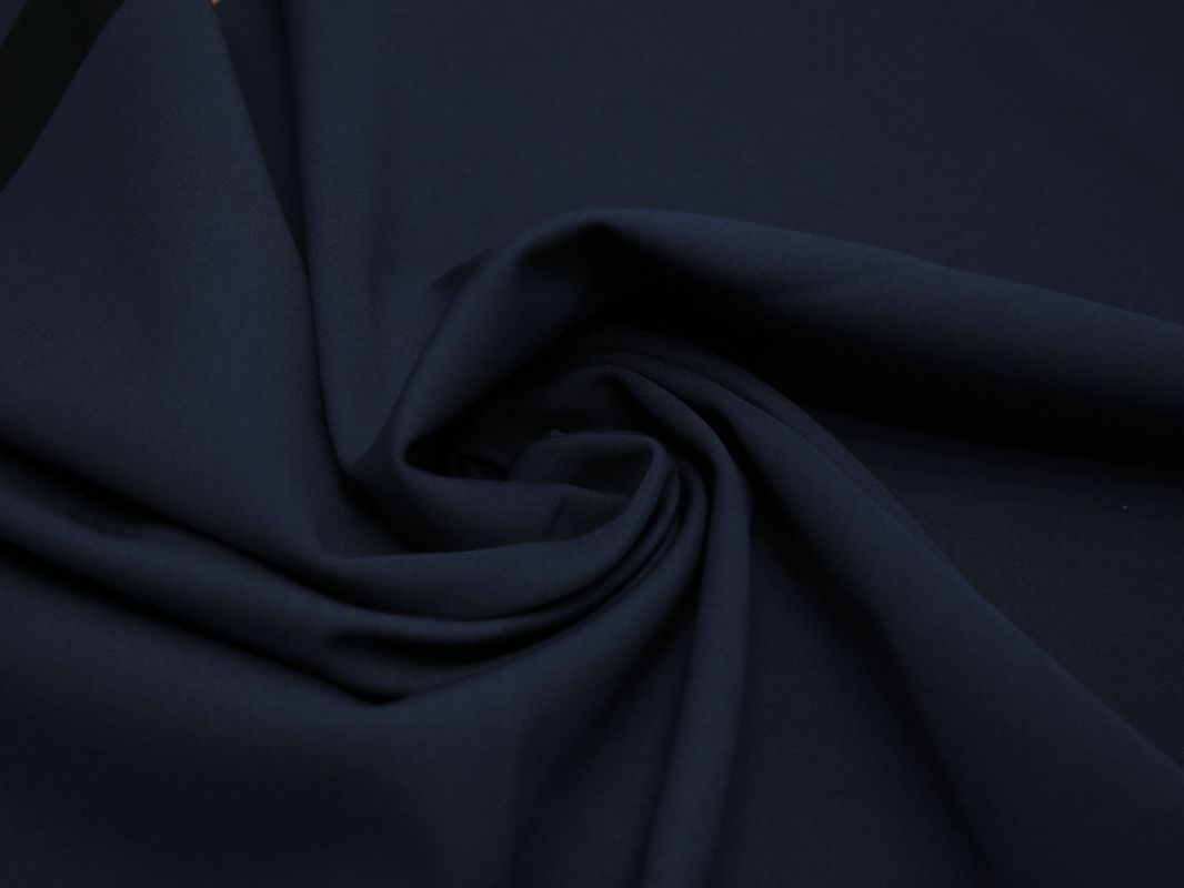 Курточная ткань с пропиткой темно-синяя - фото 4