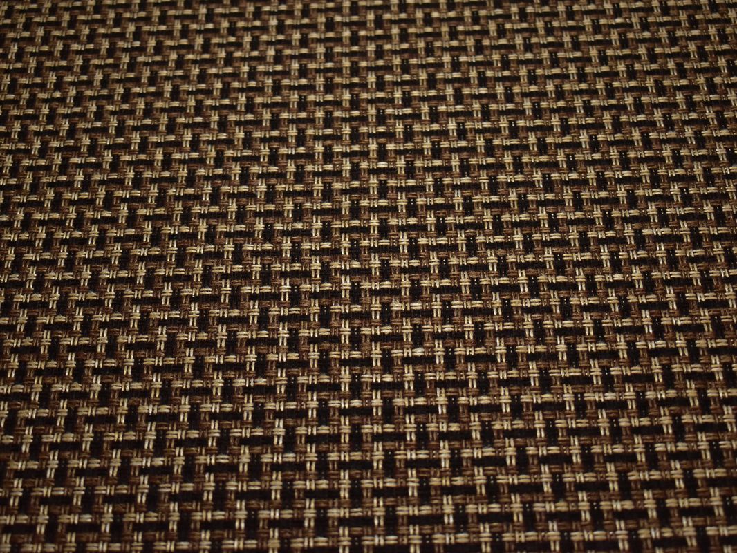 Рогожка мебельная крупная коричневая - фото 2