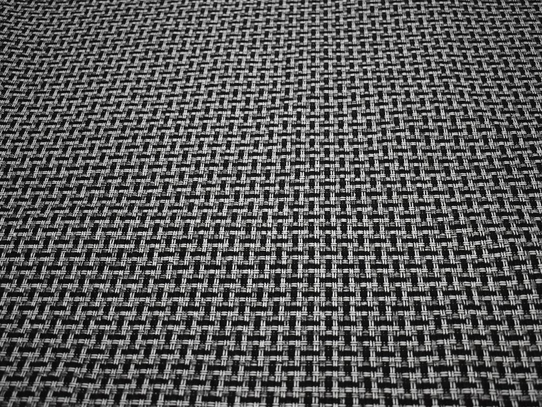 Рогожка мебельная крупная черно-белая - фото 2