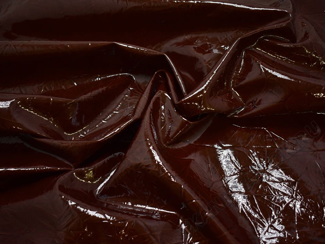 Кожзаменитель обивочный коричневый шоколадный оттенок - фото 1