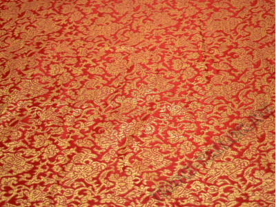 Китайский шелк золотисто-красный - фото