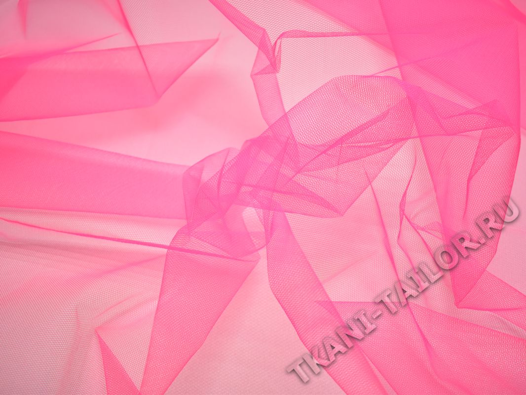 Сетка жесткая ярко-розовая - фото 1