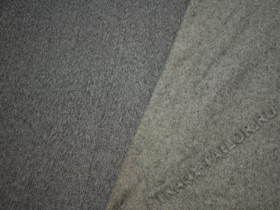 Трикотажная ткань серого цвета - фото 2