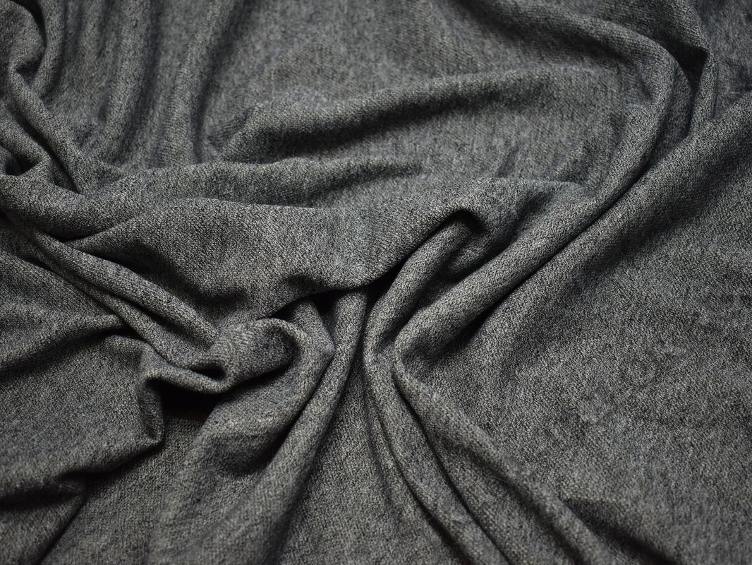 Трикотажная ткань серого цвета - фото 5