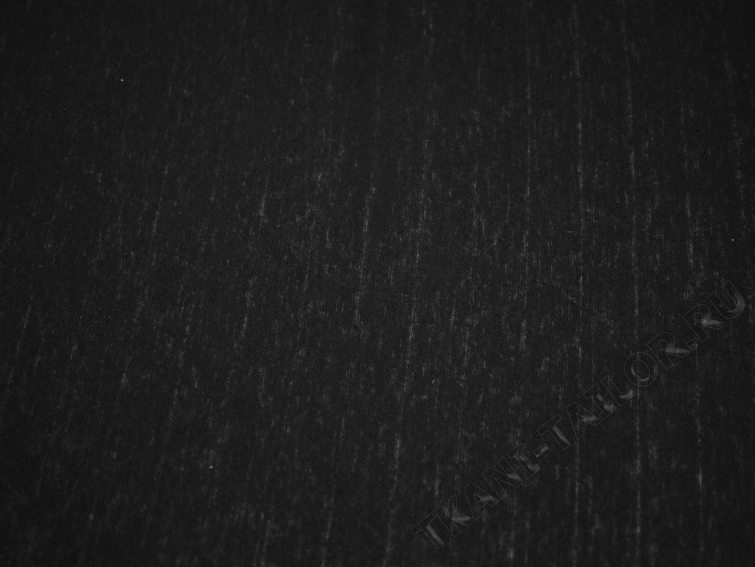 Трикотажная вискоза черная - фото 2
