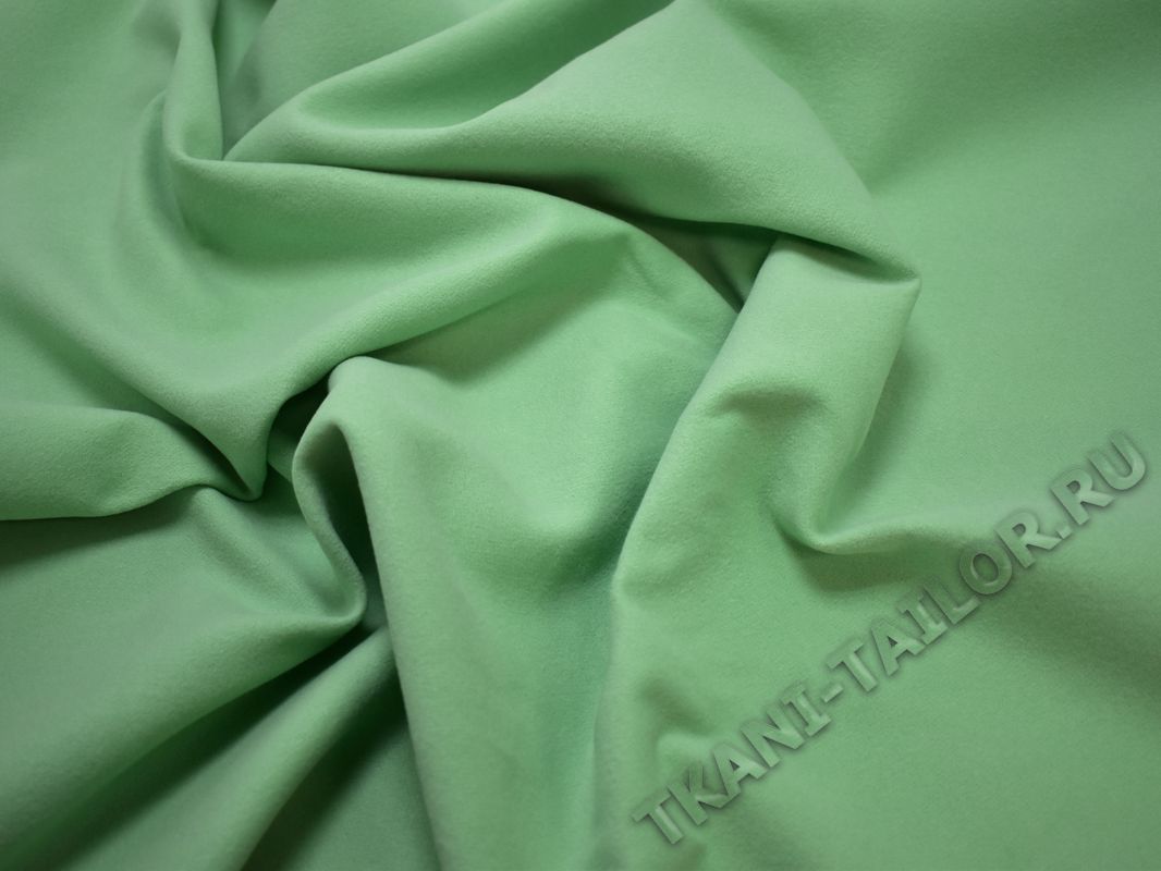Пальтовая ткань мятно-зеленая - фото 5