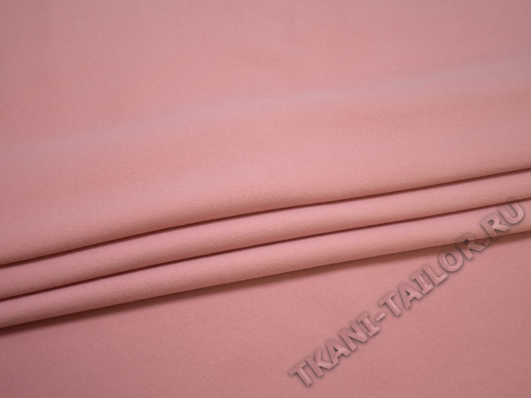 Пальтовая ткань розовая - фото 3