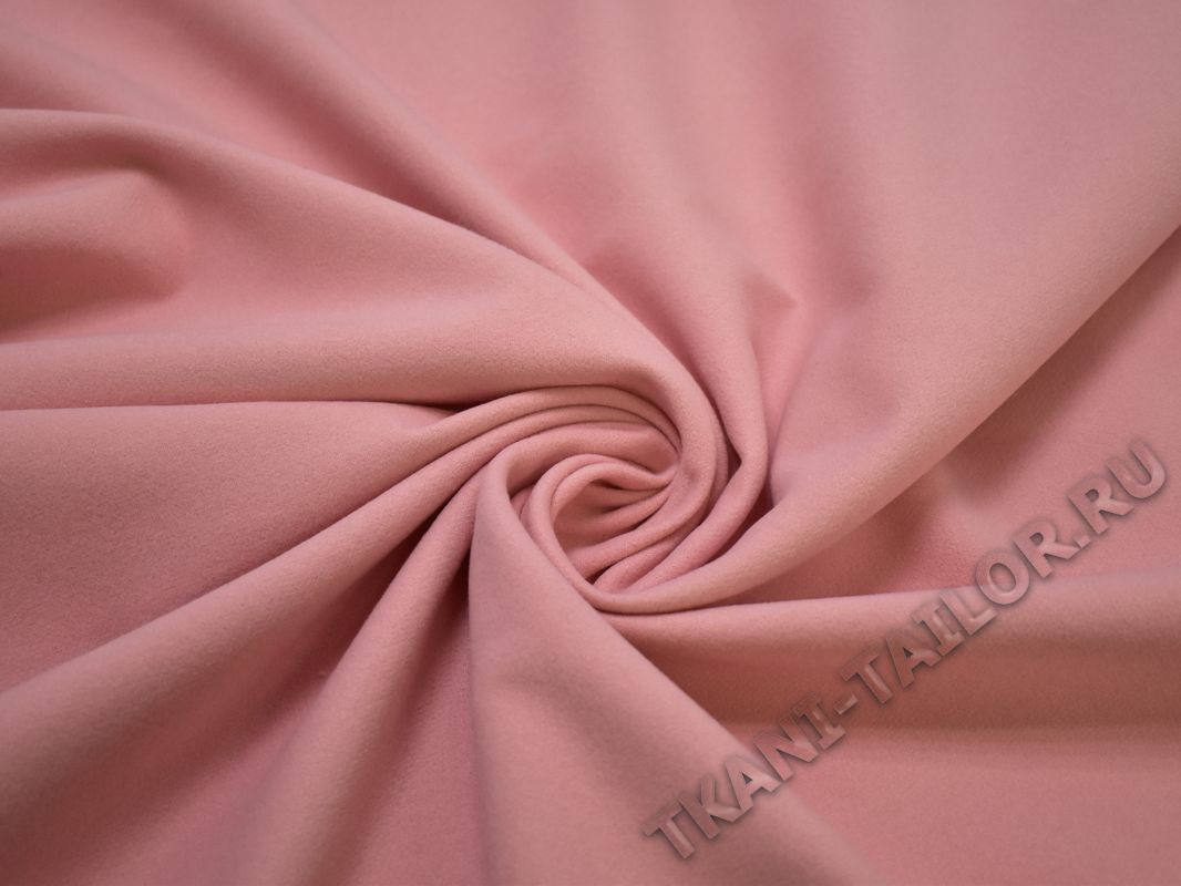 Пальтовая ткань розовая - фото 1