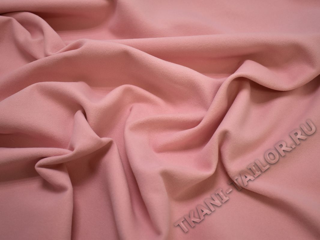 Пальтовая ткань розовая - фото 5