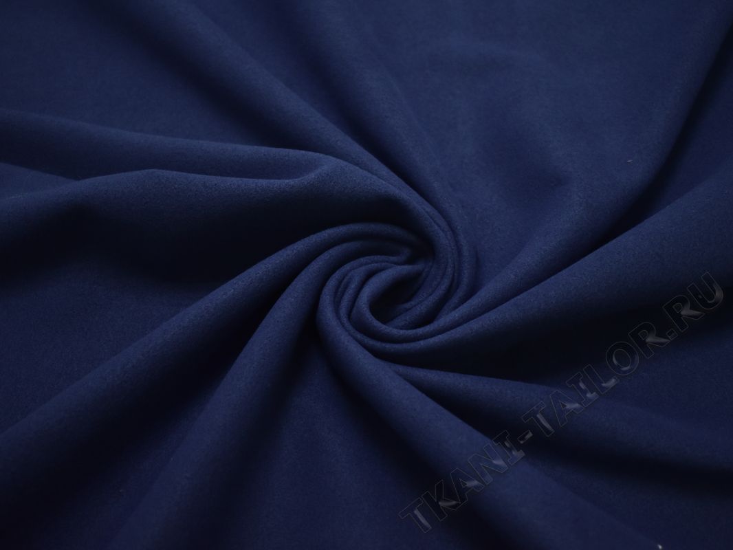 Пальтовая ткань синяя - фото 1