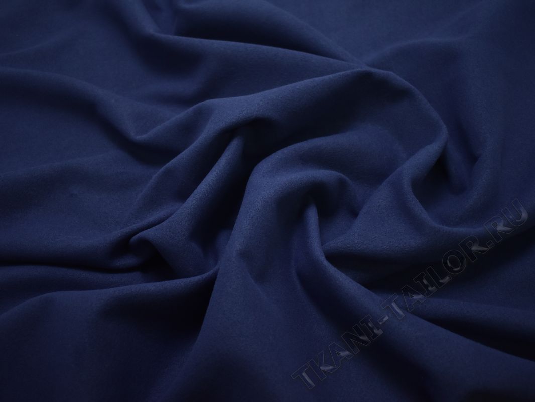 Пальтовая ткань синяя - фото 5