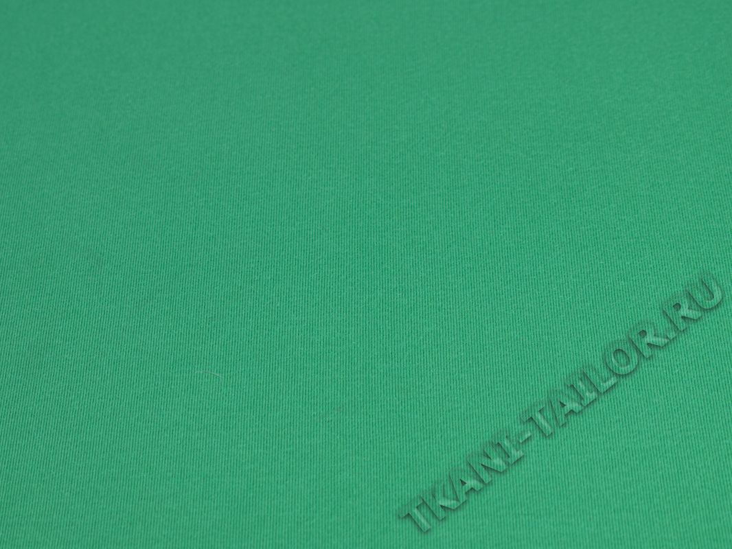 Трикотаж хлопковый мятно-зеленый - фото 2