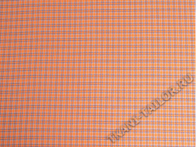 Плательная оранжевая клетка тартан - фото