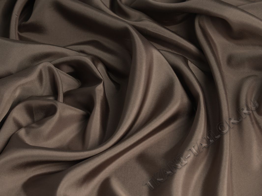 Подкладка вискозная коричневого цвета - фото 3