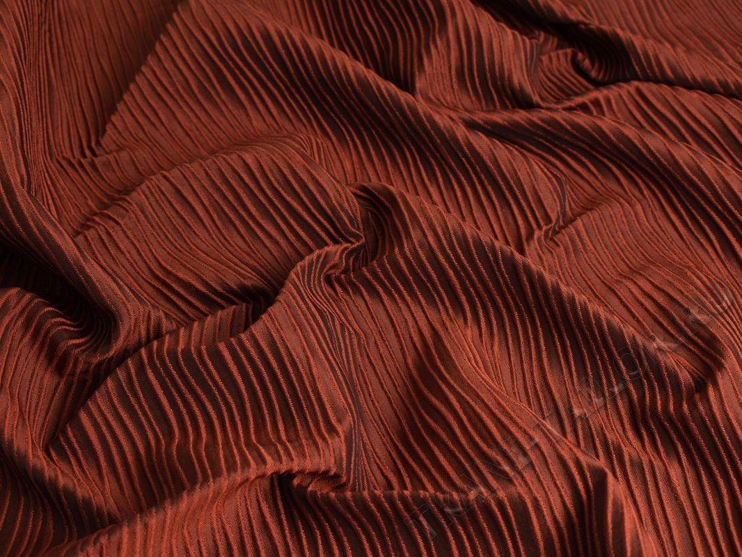 Портьерная ткань черно-оранжевая - фото 3