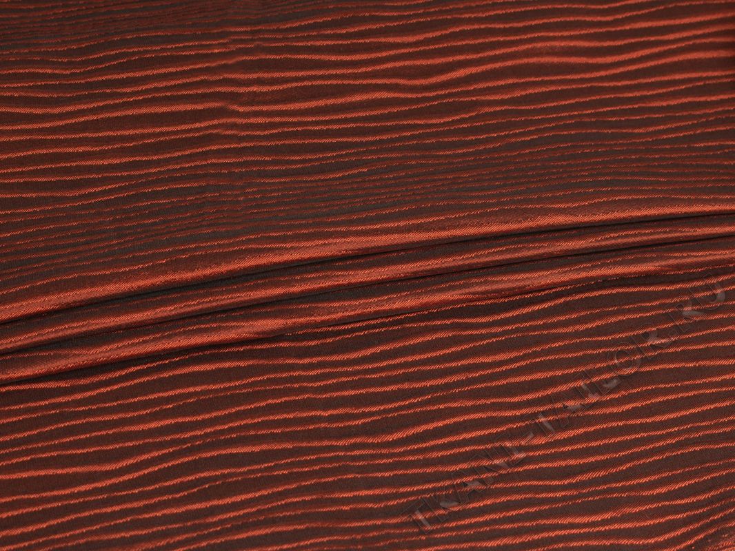 Портьерная ткань черно-оранжевая - фото 5