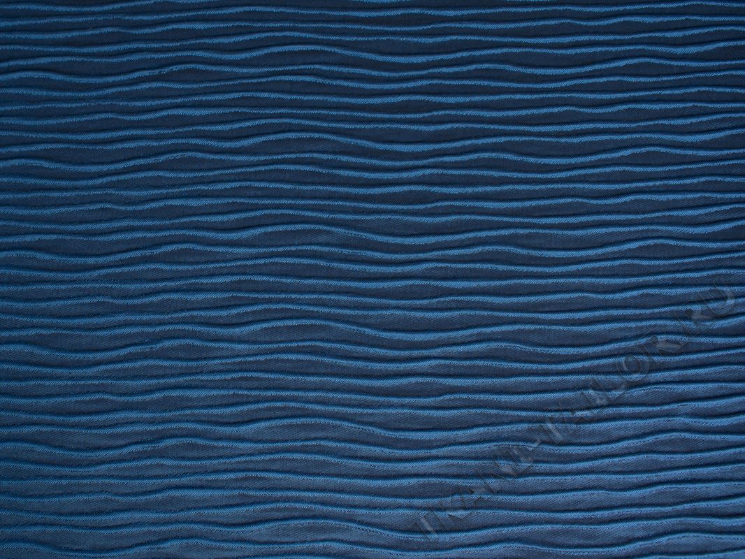 Портьерная ткань синего цвета - фото 2