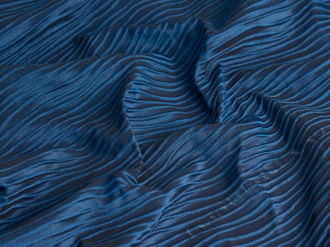 Портьерная ткань синего цвета - фото 4