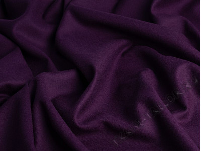Костюмная шерсть фиолетовая - фото