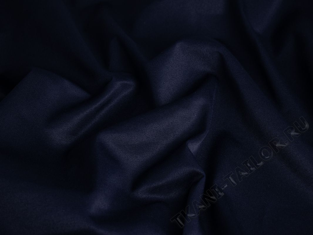 Костюмный ткань темно-синяя - фото 5
