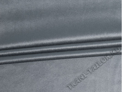 Бархат портьерный серебристо-серый - фото