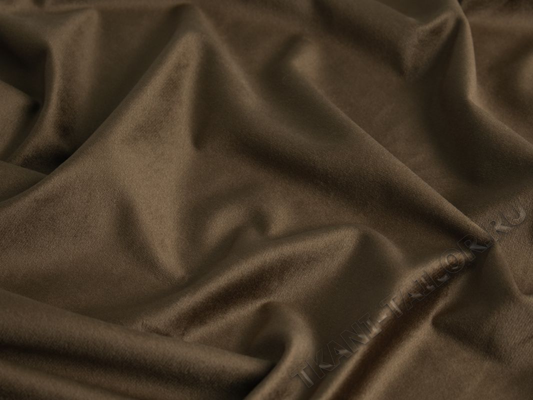Бархат портьерный темно-коричневый - фото 3