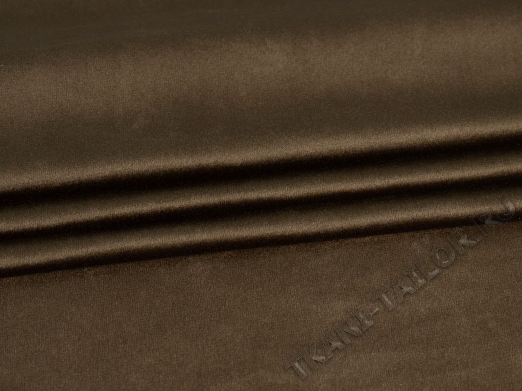 Бархат портьерный темно-коричневый - фото 4