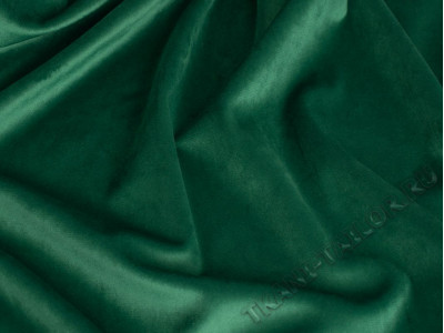Бархат портьерный темно-зеленый - фото