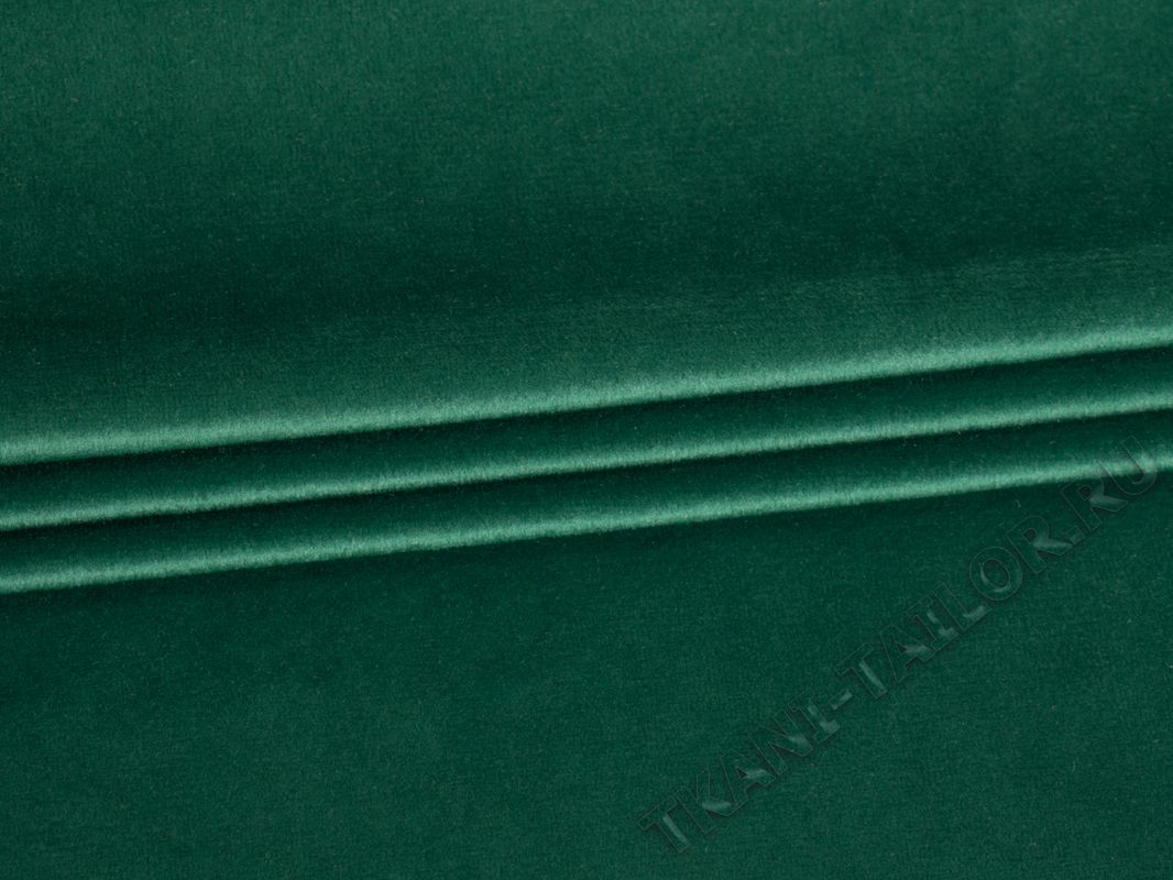 Бархат портьерный темно-зеленый - фото 4