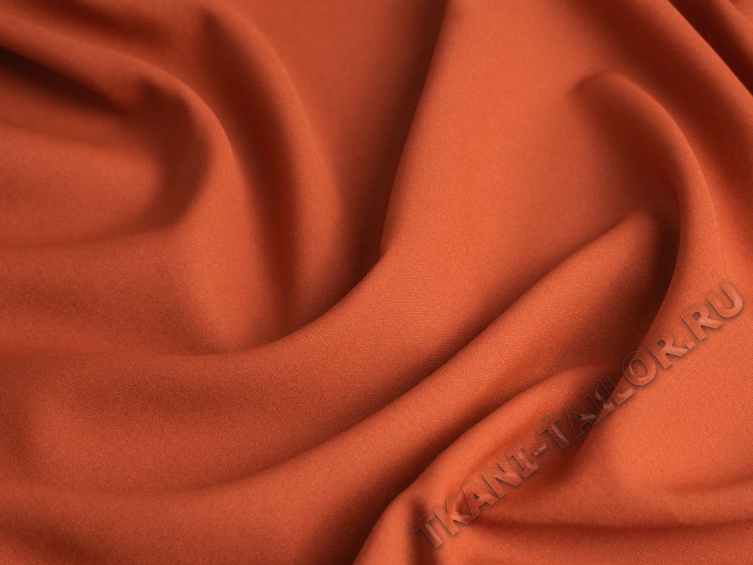 Плательная ткань оранжевая - фото 1