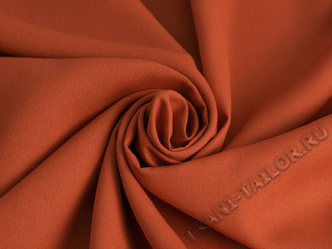 Плательная ткань оранжевая - фото 4