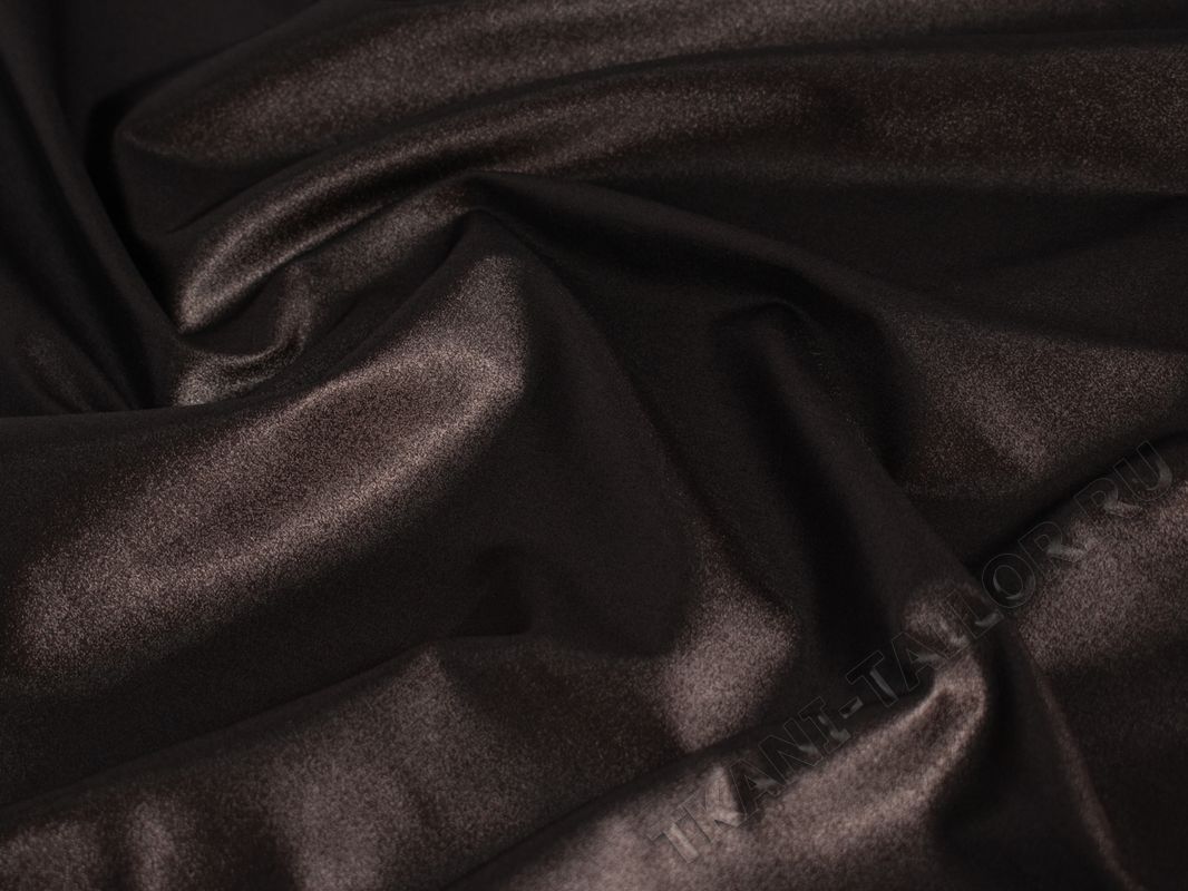 Плательная ткань темно-коричневая - фото 3