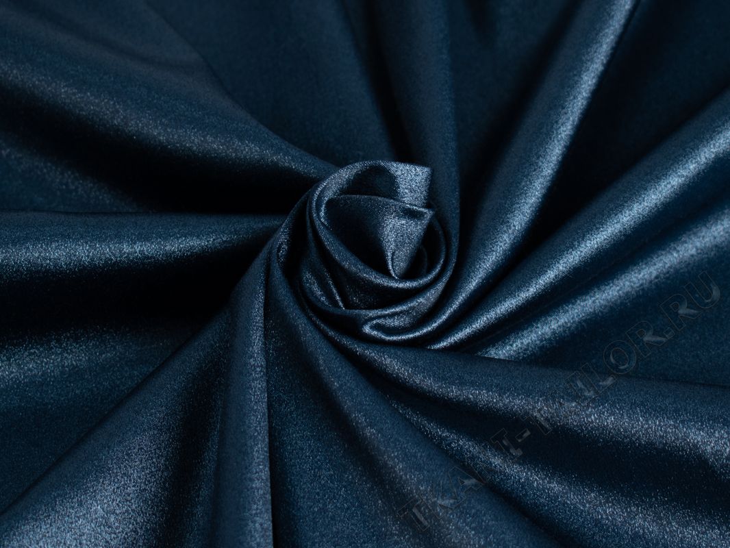 Плательная темно-синяя ткань - фото 4