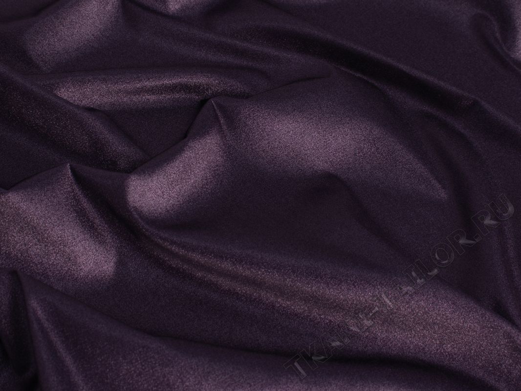 Плательная ткань темно-фиолетовая - фото 1