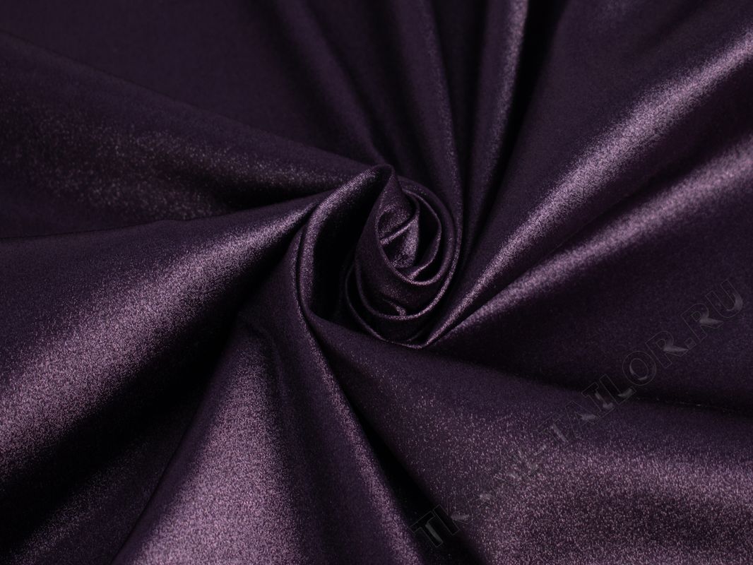 Плательная ткань темно-фиолетовая - фото 4