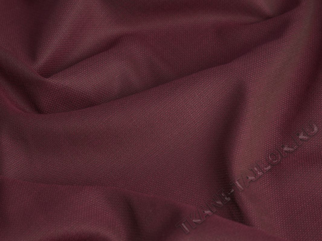 Рубашечная ткань бордовая - фото 3