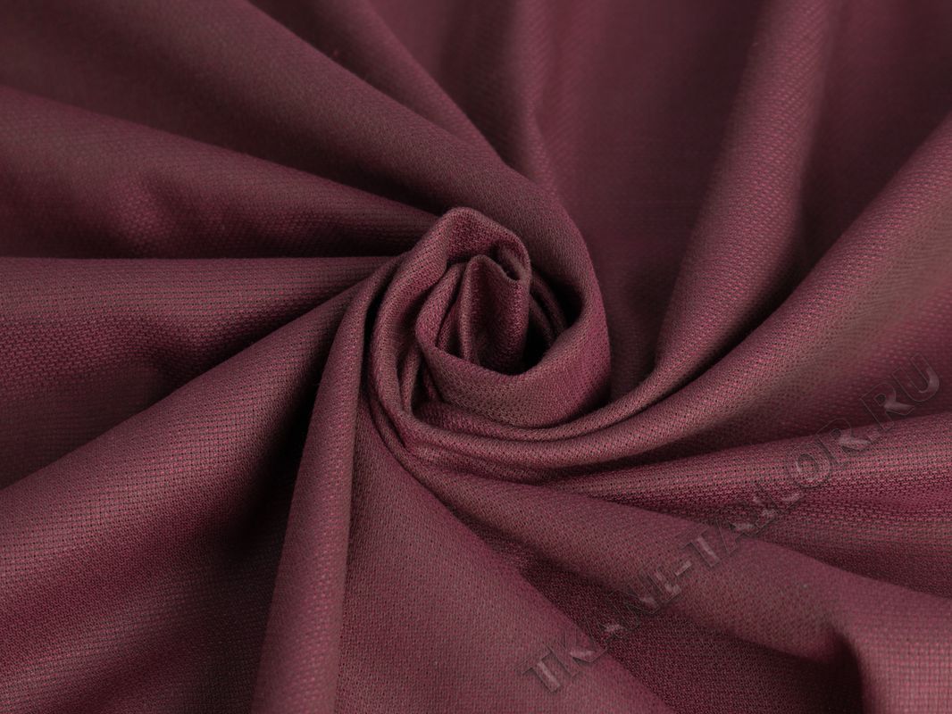 Рубашечная ткань бордовая - фото 1