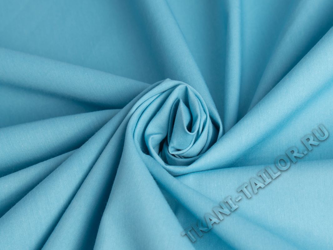 Рубашечная ткань голубая - фото 1