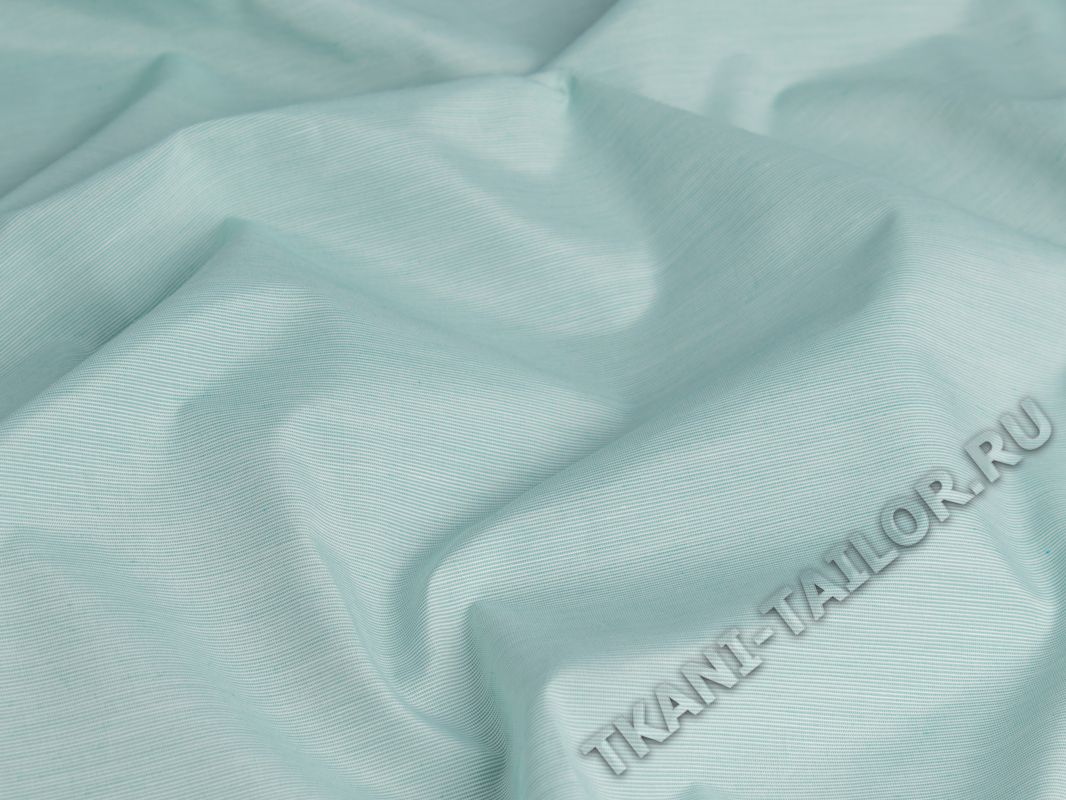 Рубашечная ткань мятно-зеленая - фото 3
