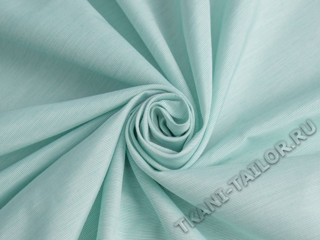 Рубашечная ткань мятно-зеленая - фото 1