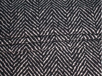 Платеьная ткань принт полоски зебры - фото
