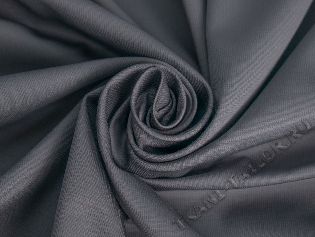 Рубашечная ткань с вискозой серая - фото 1