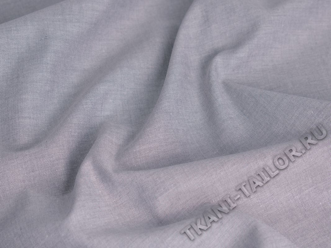 Рубашечная ткань вискозная светло-серая - фото 3
