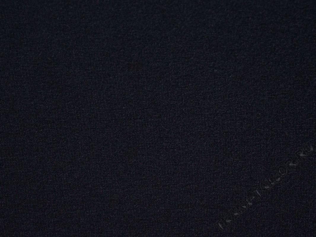 Трикотаж хлопковый черный - фото 2