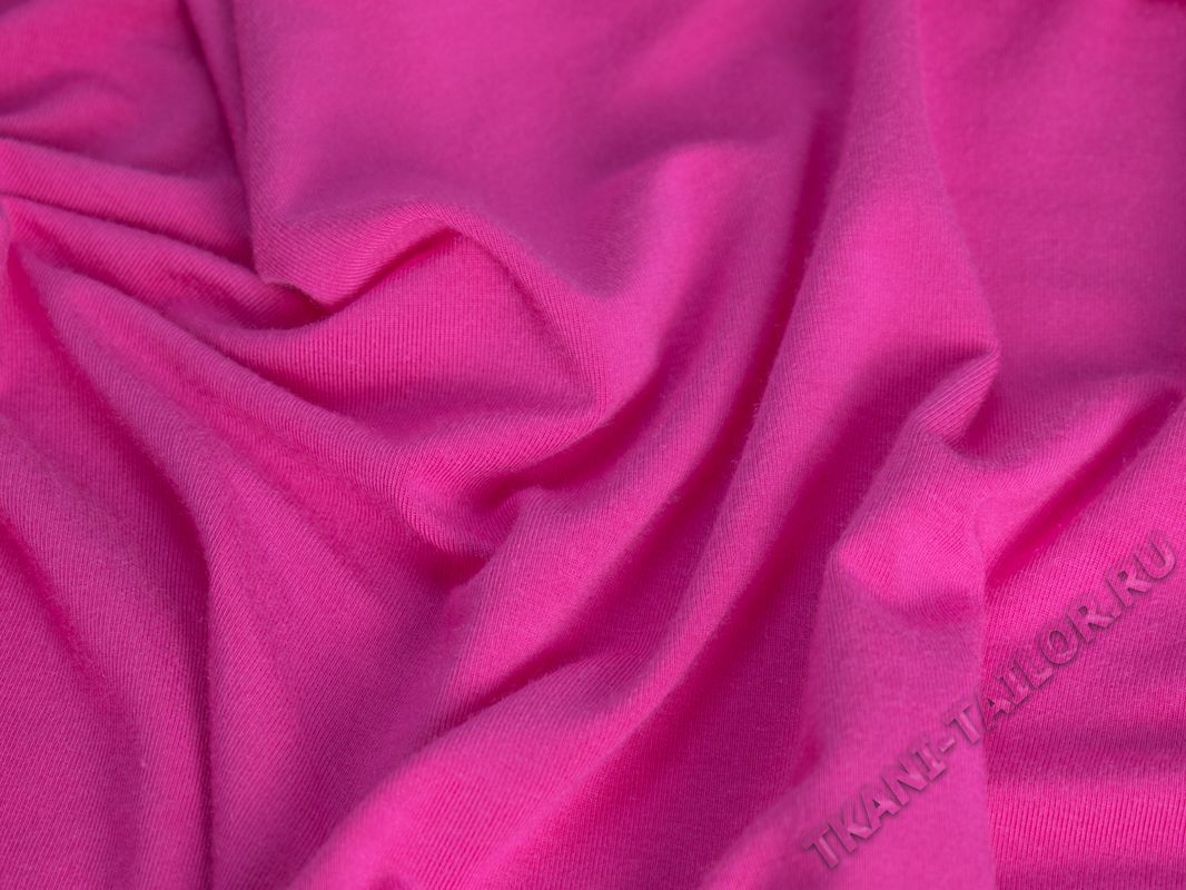 Трикотаж ярко-розовый - фото 3