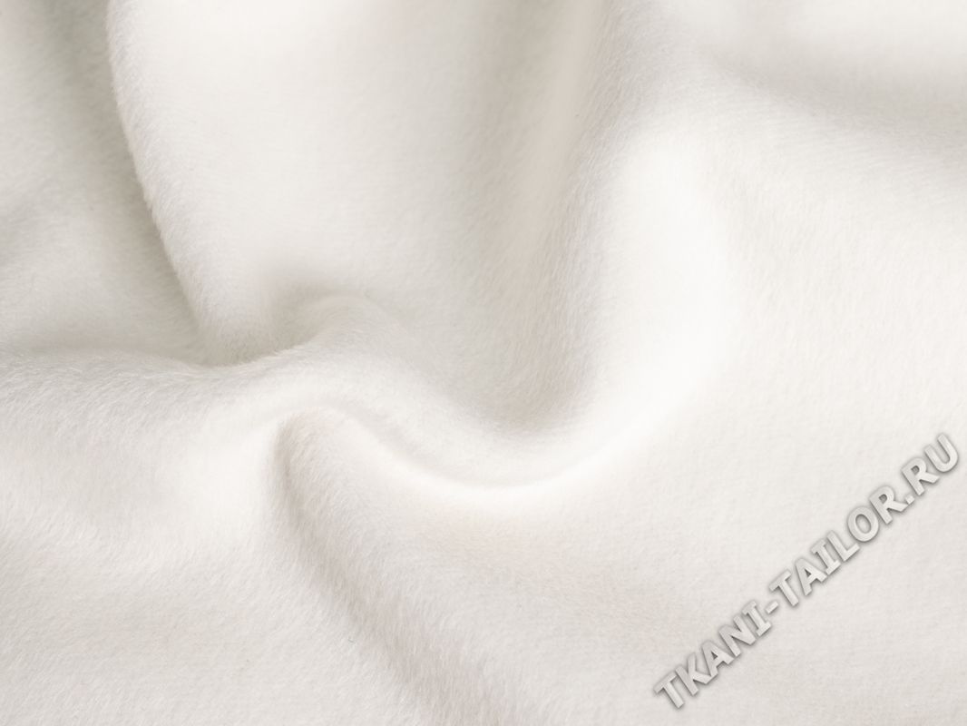 Пальтовая ткань молочно-белая - фото 3
