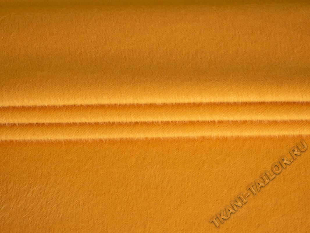 Пальтовая ткань горчично-желтого цвета - фото 1